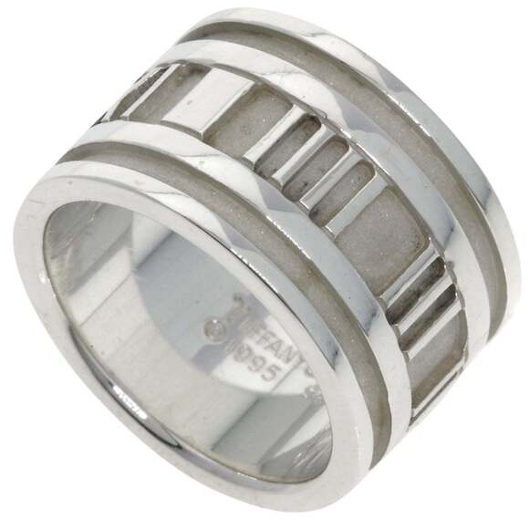 Tiffany & Co. Atlas Wide Ring, Silver, Women's
